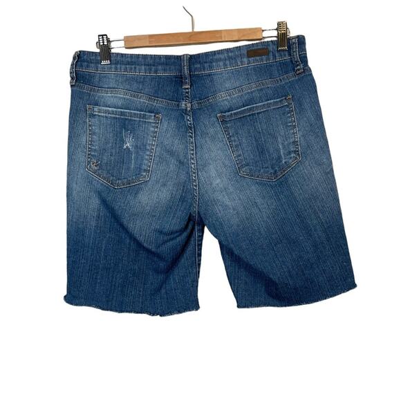 Kut from the Kloth Catherine Boyfriend Denim Shorts Women's 8 Bermuda - Picture 3 of 11